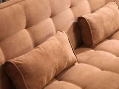 Sofa cama clic-clac microfibra color caramelo MISHAN^Vente-unique Best