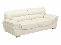 Sofa de 3 plazas de piel de becerro blanco THIBAULT^LINEA SOFA New