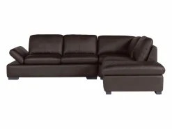 Sofa rinconera de piel, marrón, angulo derecho ONYX II^LINEA SOFA Discount