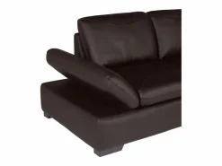 Sofa rinconera de piel, marrón, angulo derecho ONYX II^LINEA SOFA Discount