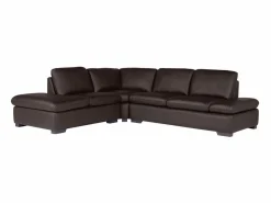 Sofa rinconera de piel, marrón, angulo izquierdo ONYX II^LINEA SOFA Discount