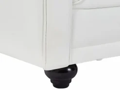 Vente-unique Sofás de 3 plazas, 2 plazas y sillón en imitación cuero CHESTERFIELD Blanco Online