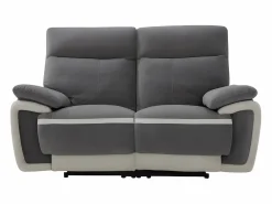 Sofás de 3 plazas y 2 plazas relax eléctrico de terciopelo con bandas crudo METTI^Vente-unique Clearance