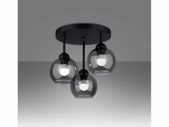 Sollux Alino Lámpara de techo semiempotrable multi brazos negra^Sollux Lighting Best
