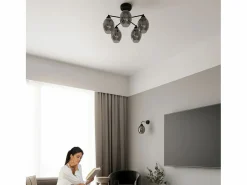 Sollux Fillan Lámpara de techo semiempotrable multi brazos negra^Sollux Lighting