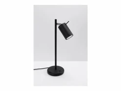 Sollux Lighting Ring Lámpara de trabajo de escritorio, negra, 1x GU10 Negro Clearance