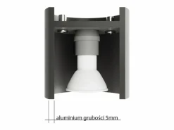 Sollux ORBIS - 1 lámpara de pared empotrada Light Up Down Antracita^Sollux Lighting Hot
