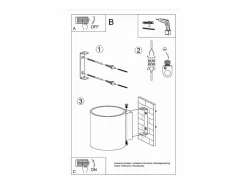 Sollux ORBIS - 1 lámpara de pared empotrada Light Up Down Antracita^Sollux Lighting Hot