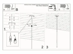 Sollux Lighting Lámpara Suspendida|Sollux PASTELO - Lámpara colgante de techo con 1 luz blanca, G9
