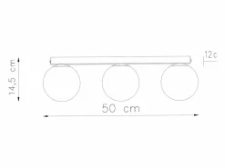 Sollux Lighting Sollux Yoli Plafón Globe Blanco