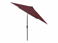 Clicnbuy Sombrilla con LED y poste de acero burdeos 2x3 m Rojo Best