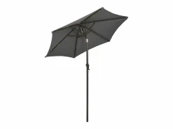 Sombrilla con luces LED aluminio antracita 200x211 cm ES740991^ Clearance