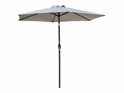 Dcb Garden Sombrilla con manivela en aluminio y lona Gris antracita New