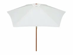 Sombrilla con palo de madera blanco crema 270x270 cm ES358175