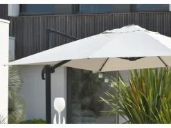 Dcb Garden Sombrilla|Sombrilla con pie excéntrico de acero y lona