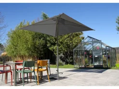 Dcb Garden Sombrilla de aluminio lacado y lona Olefin Gris antracita Outlet