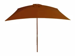 Sombrilla de jardín con palo de madera terracota 200x300 cm ES392324 Outlet