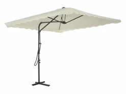 Sombrilla de jardín con palo de acero 250x250 cm arena^Clicnbuy Hot