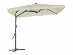 Sombrilla de jardín con palo de acero 250x250 cm arena^Clicnbuy Hot