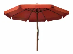 Sombrilla de jardín con palo de madera terracota 330 cm^Clicnbuy Sale