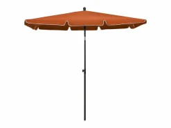 Clicnbuy Sombrilla de jardín con palo terracota 210x140 cm Naranja Hot