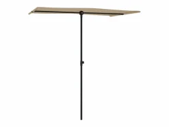 Clicnbuy Sombrilla de jardín con palo de aluminio gris taupe 180x110 cm Topo