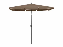 Clicnbuy Sombrilla|Sombrilla de jardín con palo gris taupe 210x140 cm