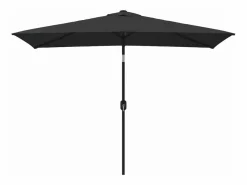 Clicnbuy Sombrilla de jardín con palo de metal 300x200 cm Negro Discount