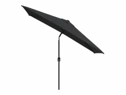 Clicnbuy Sombrilla de jardín con palo de metal 300x200 cm Negro Discount