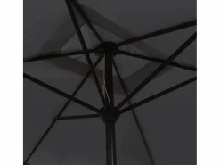 Clicnbuy Sombrilla de jardín con palo de metal 300x200 cm Negro Discount
