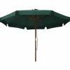 Sombrilla|Sombrilla de jardín con palo de madera verde 330 cm ES592774