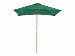 Clicnbuy Sombrilla|Sombrilla de jardín con palo de madera 150x200 cm