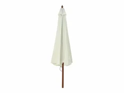 Sombrilla de jardín con palo de madera blanco arena 330 cm ES175846^ Best