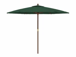 Sombrilla de jardín con poste de madera verde 299x240 cm ES342140 Online
