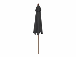 Sombrilla|Sombrilla de jardín con poste de madera negro 299x240 cm ES887886