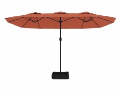 Clicnbuy Sombrilla|Sombrilla doble color terracota 449x245 cm