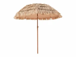 Sombrilla|Sombrilla Hawaiana SucceBuy, Sombrilla Exótica Inclinable de 2 m con Techo de Paja de Polipropileno y 8 Varillas Metálicas, para Playa, Patio, Piscina y Jardín