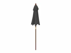 Sombrilla jardín con poste de madera gris antracita 196x231 cm ES836310 Hot