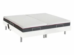 Somier articulado eléctrico 2x48 terminales - 2 x 70 x 190 cm - beige - PITUS de YSMÉE^Ysmée Sale