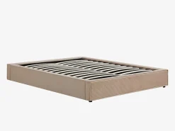 Ysmée Somier con arcón 140 x 190 cm de pana - KARESO de YSMÉE Beige