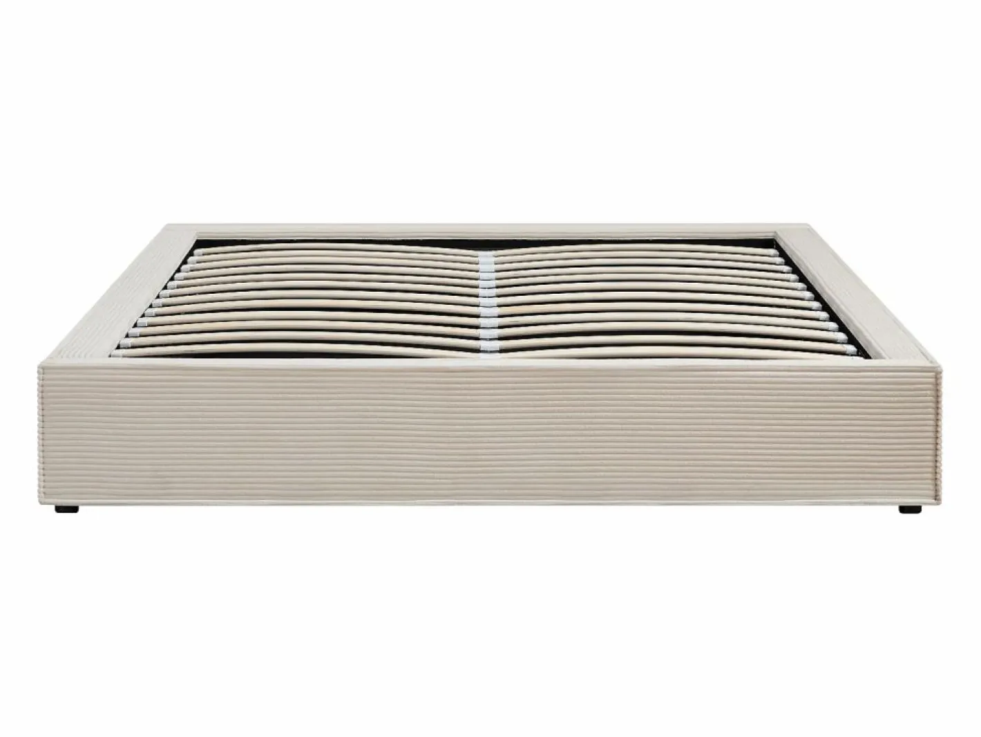 Somier con arcón 140 x 190 cm de pana - KARESO de YSMÉE^Ysmée Discount