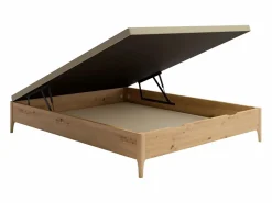 Ysmée Somier con arcón 160 x 200 cm queen size - Natural claro - Con patas - VEONA de Color natural claro Best