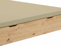 Ysmée Somier con arcón 160 x 200 cm queen size - Natural claro - Con patas - VEONA de Color natural claro Best
