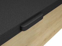 Ysmée Somier con cajón 90 x 190 cm - Natural claro y negro - NAMOSI de YSMÉE Negro / Color natural claro Best
