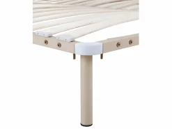Ysmée Somier de laminas con patas 160x200 cm - 2x19 laminas Beige