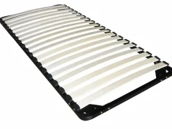 Ysmée Somier de láminas colchón 7 zonas de espuma 90x190cm STELO Negro Clearance