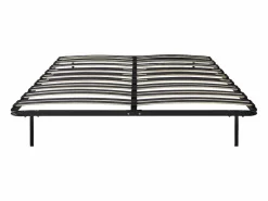 Ysmée Somier de láminas para armar 160 x 200 cm - 30 láminas 3 zonas Con patas - CERRISI Negro New