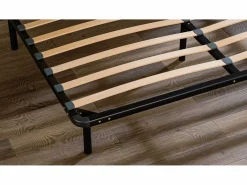 Douce Lune Base De Cama De Láminas|Somier - 180X200Cm|Somier de láminas 180x200 cm Estructura sólida de metal negro Alta calidad - Cómodo ®