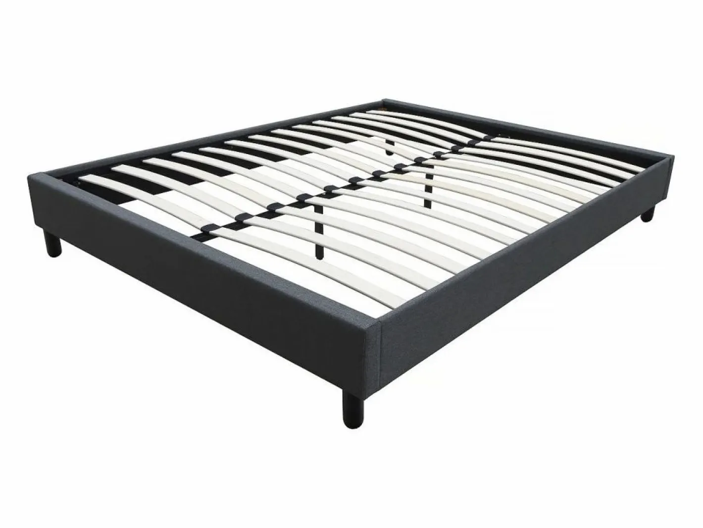 Somier de tela "Andy" - 140 x 190cm - marengo^Habitat et jardin Clearance