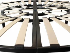 Ysmée Base De Cama De Láminas|Somier redondo de láminas de madera con patas 220x220 cm